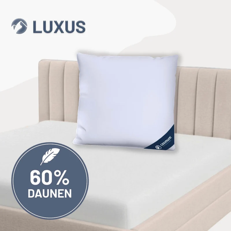Daunen- und Federkissen »LUXUS« – 60% Daunen, 40% Federn