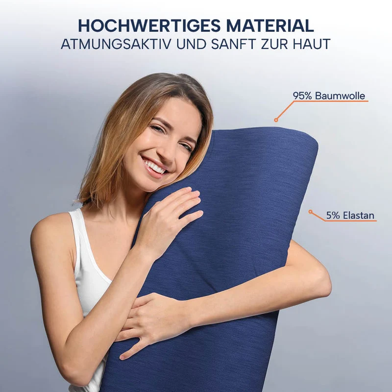 Schonbezüge Doppelpack »GRAU« für Orthopädisches Nackenkissen »ERGO VARIO«