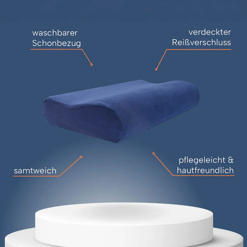 Schonbezüge Doppelpack »GRAU« für Orthopädisches Nackenkissen »ERGO VARIO«