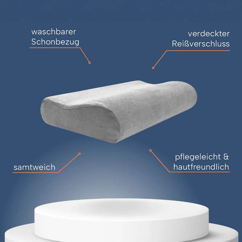 Schonbezüge Doppelpack »GRAU« für Orthopädisches Nackenkissen »ERGO VARIO«