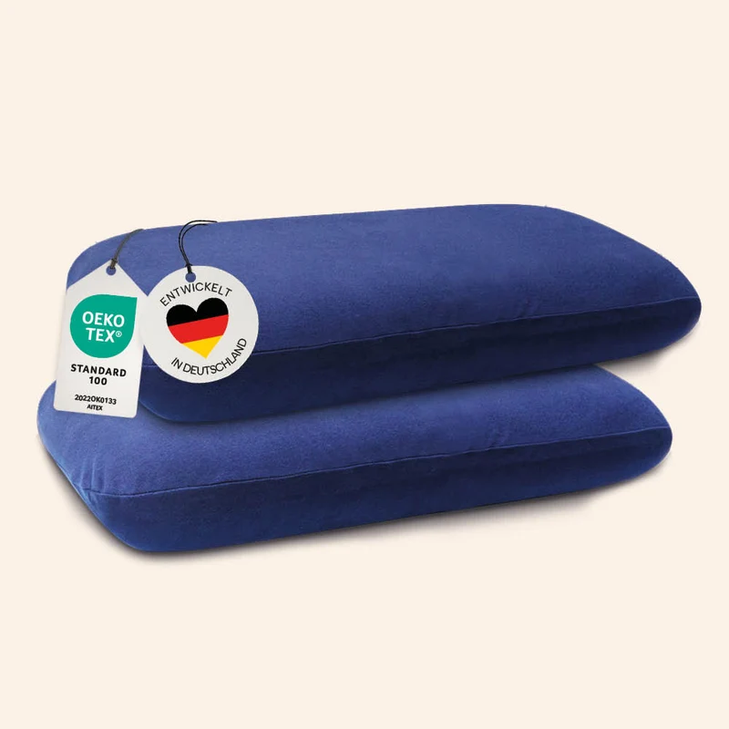 Schonbezüge Doppelpack »BLAU« für Nackenkissen »COMFORT«
