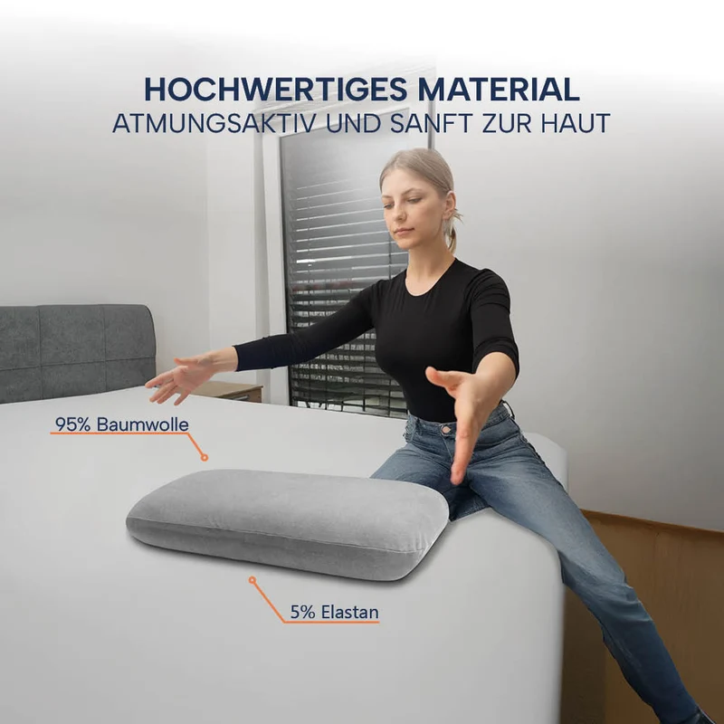 Schonbezüge Doppelpack »GRAU« für Nackenkissen »COMFORT«