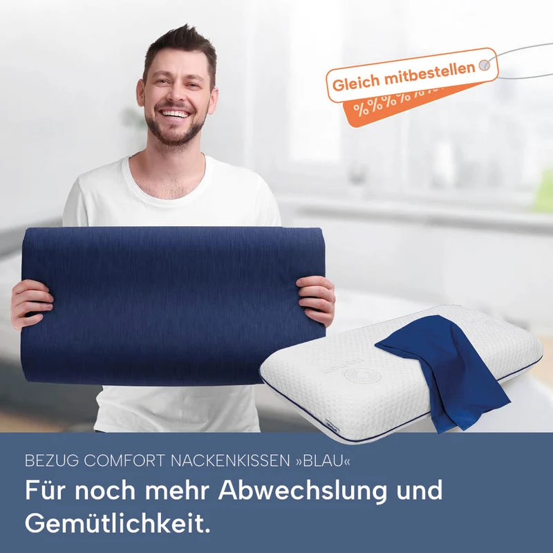 Schonbezüge Doppelpack »GRAU« für Nackenkissen »COMFORT«