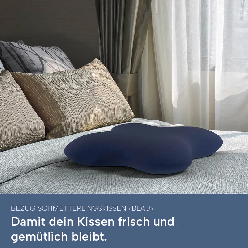 Schonbezüge Doppelpack »BLAU« für Schmetterlingskissen »BUTTERFLY«