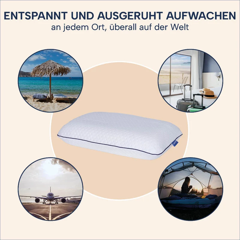 Reisekissen »SUPER TRAVEL«, Memory Foam