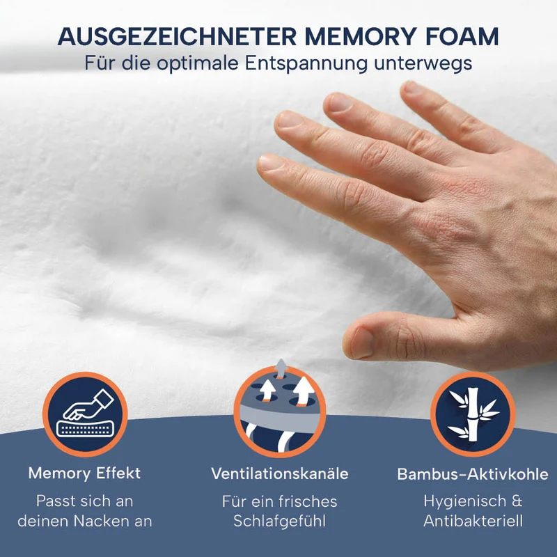 Reisekissen »SUPER TRAVEL«, Memory Foam