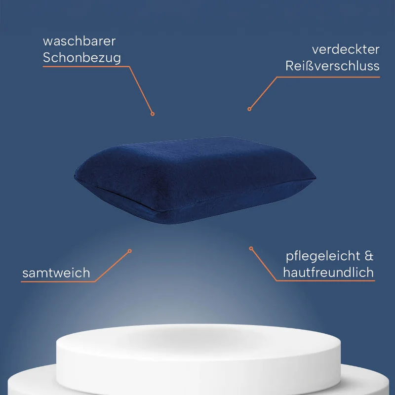 Schonbezüge Doppelpack »BLAU« für Reisekissen »SUPER TRAVEL«