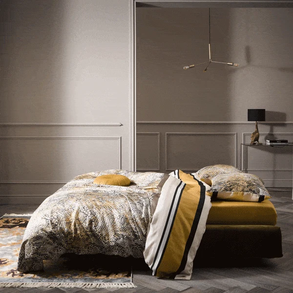 Bettwäsche Cleo mustard von Essenza
