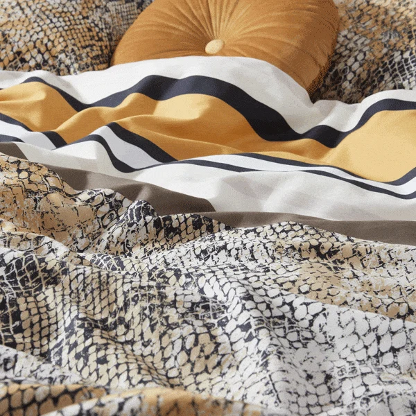 Bettwäsche Cleo mustard von Essenza