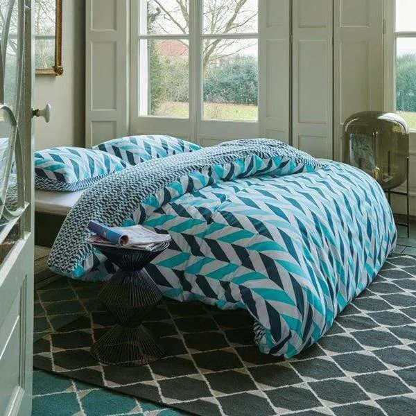 Bettwäsche Criss Cross aqua von Esprit
