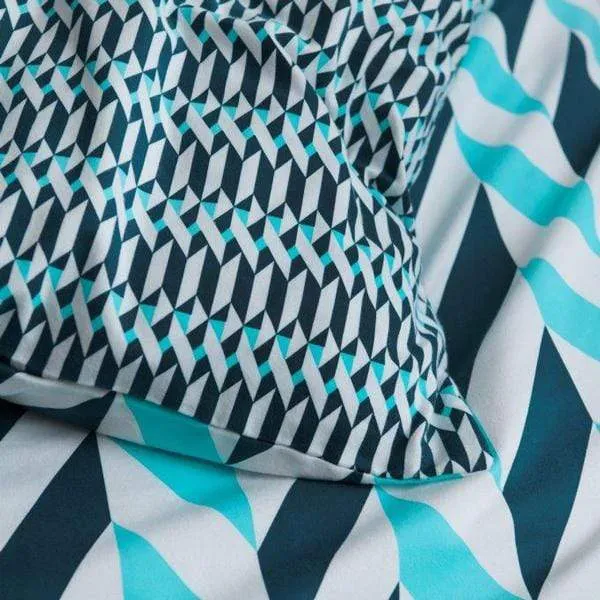 Bettwäsche Criss Cross aqua von Esprit