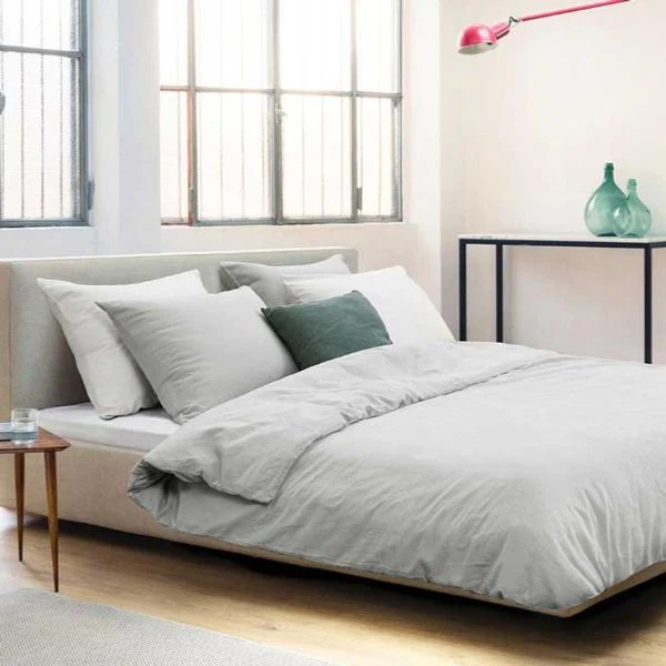 Bettwäsche Washed linen silver von Marc O'Polo