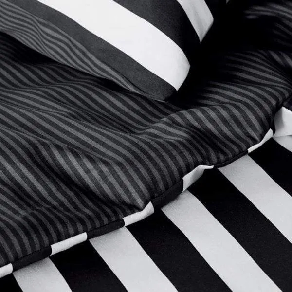 Bettwäsche Classic Stripe black von Marc O'Polo