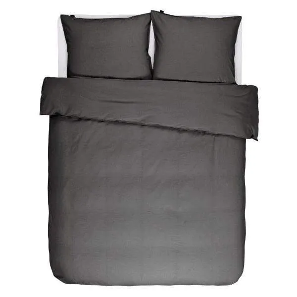 Bettwäsche Guy anthracite von Essenza