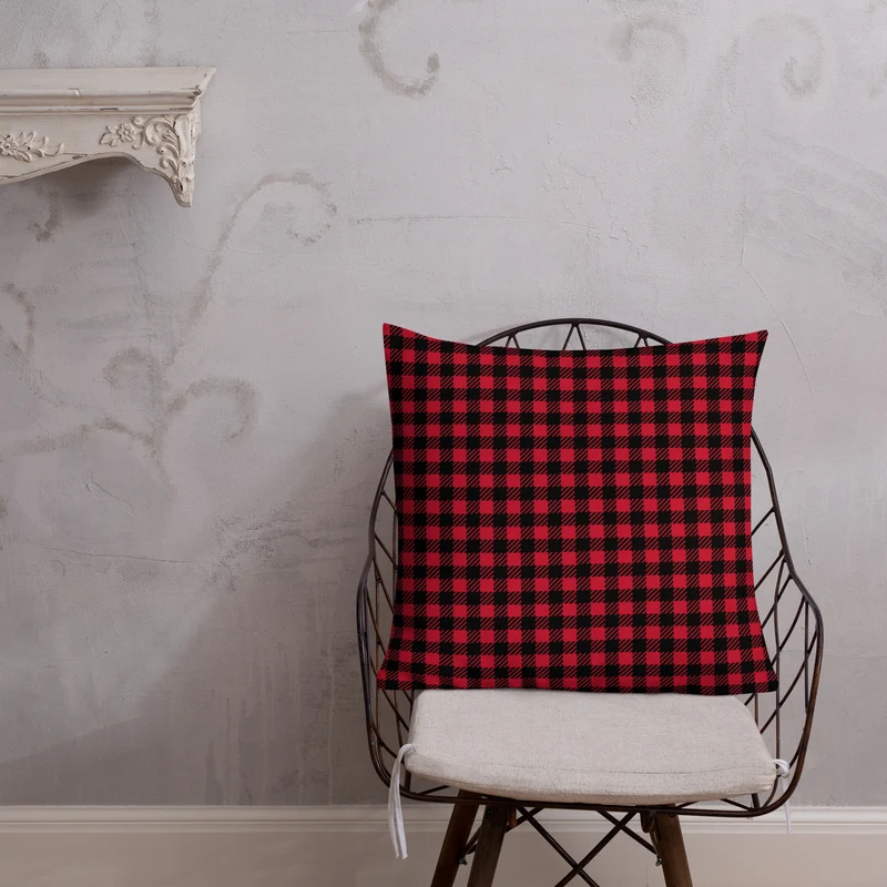 Premium Sofa Kissen Karomuster