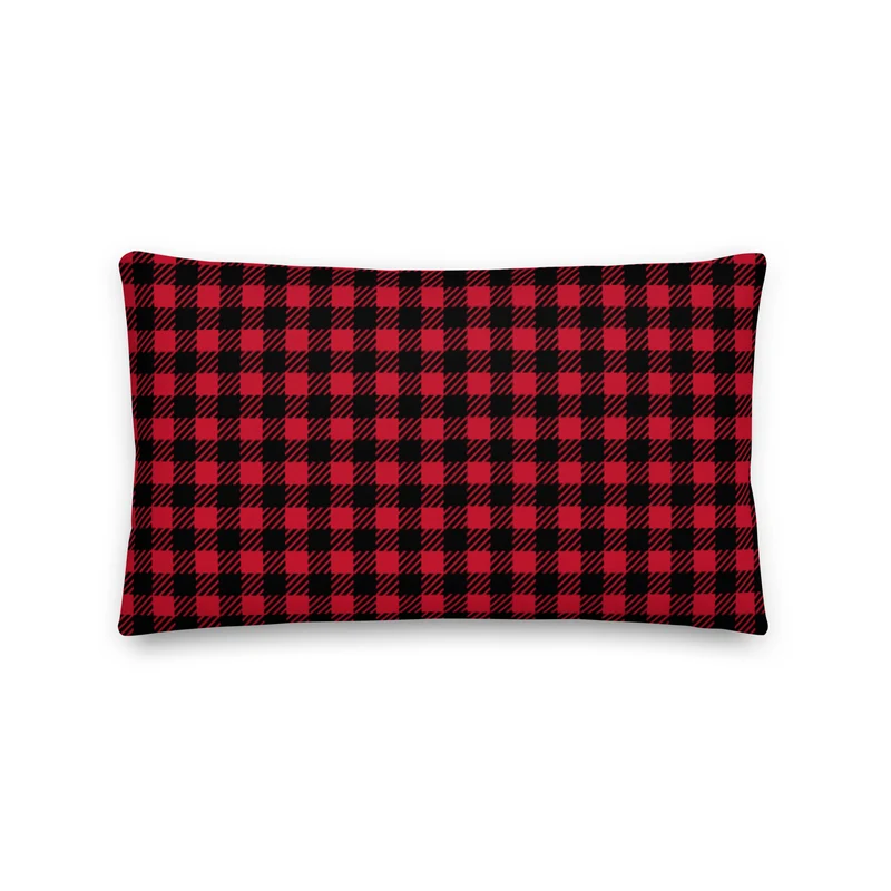 Premium Sofa Kissen Karomuster
