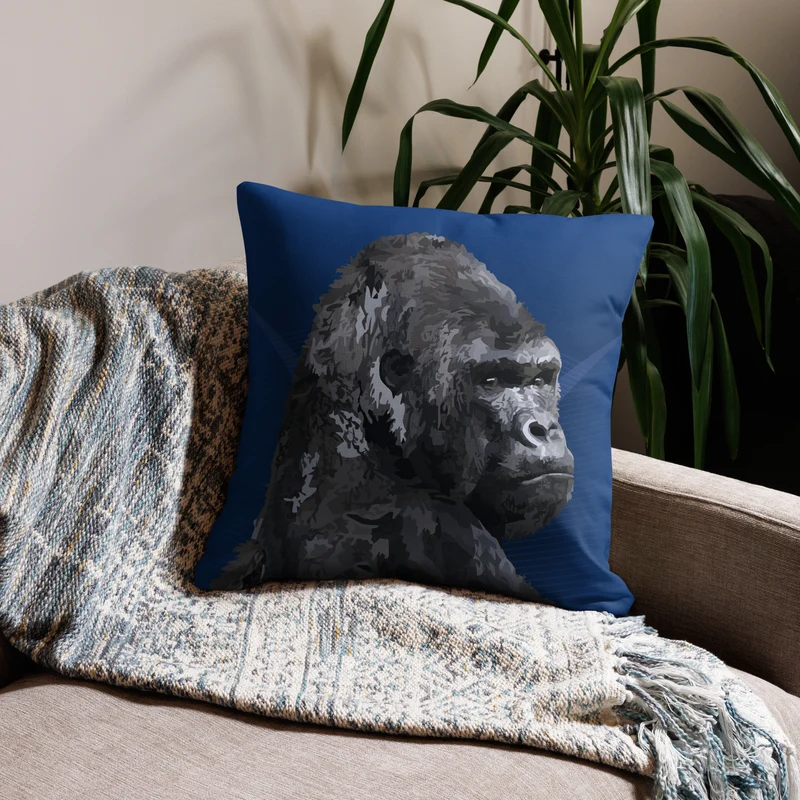 Premium Sofa Kissen Gorilla