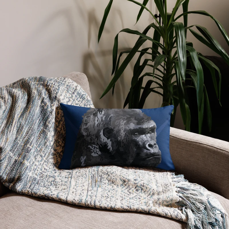 Premium Sofa Kissen Gorilla