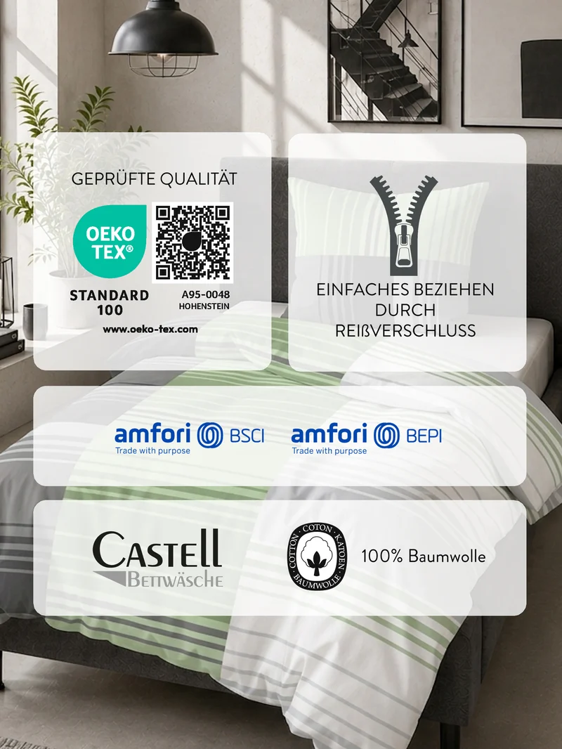 Castell Baumwoll Renforce Bettwäsche (0040561)