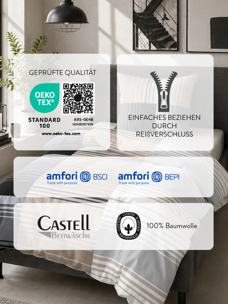 Castell Baumwoll Renforce Bettwäsche (0040561)