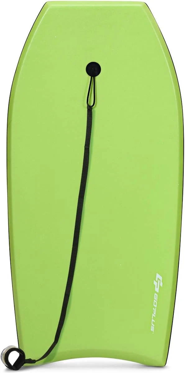 GOPLUS Bodyboard mit Fuss - Zugseil, Schwimmbrett Erfüllt mit EPS Schaumstoff, Surfboard bis zu 85 k