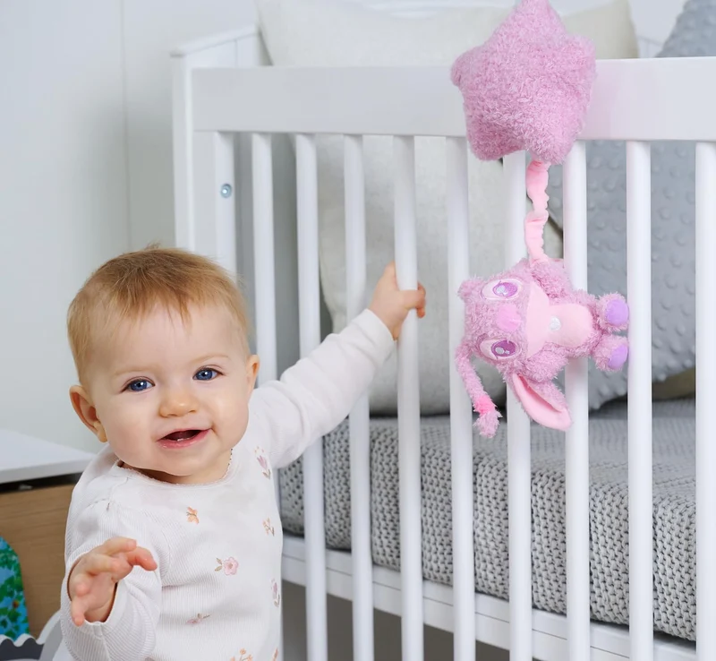 Disney Angel Spieluhr aus Plüsch – Kuscheltier mit Einschlafmelodie, weicher Stoff, detailreicher Ch