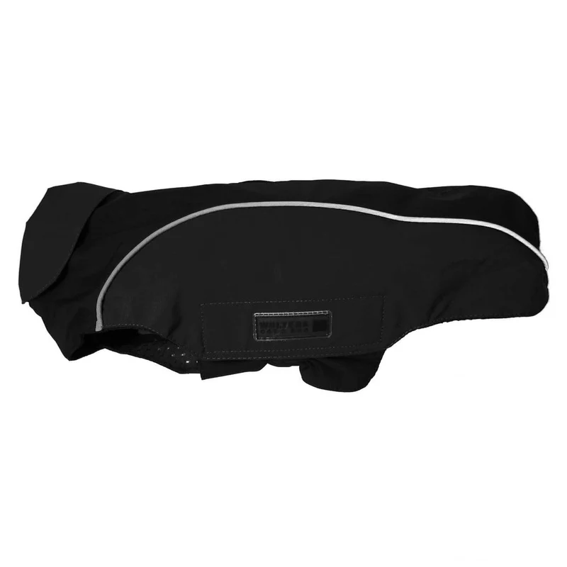 Wolters | Regenjacke Easy Rain für Mops&Co. schwarz/schwarz | Rückenlänge 46 cm 46 cm schwarz/schwar