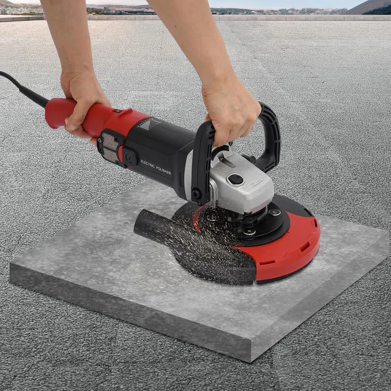 Betonschleifer 180mm mit Absaugung und 1580W Motor für Beton Stein | Staubfreie Schleifmaschine mit