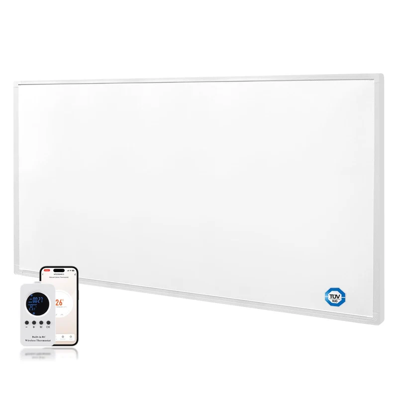 Infrarotheizung 800 Watt, Infrarotheizung Wandmontage mit bis zu 120 °C für 10–18 m², Smart-Elektroh