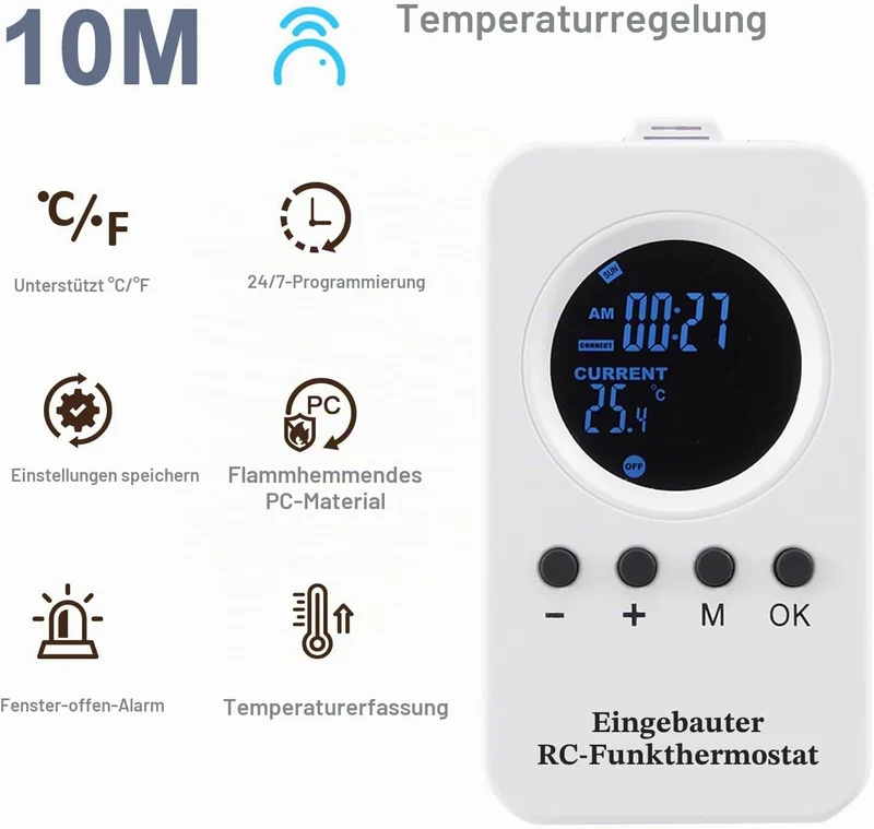 Infrarotheizung 800 Watt, Infrarotheizung Wandmontage mit bis zu 120 °C für 10–18 m², Smart-Elektroh