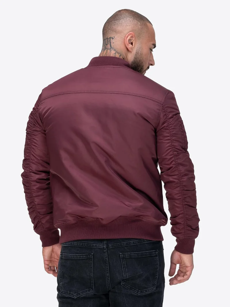 Lonsdale Herren Jacke schmale Passform TERN HILL Oxblood/White S, Oxblood/White S