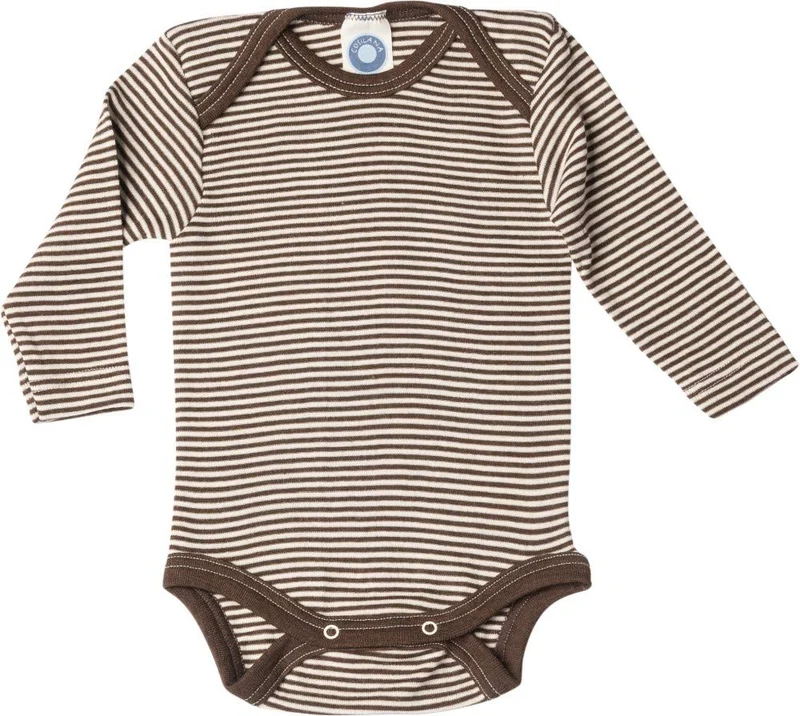 Cosilana Baby-Body langarm - Flauschige Baby-Kleidung aus kuschelweichem Wolle-Seide-Mix ideal für S