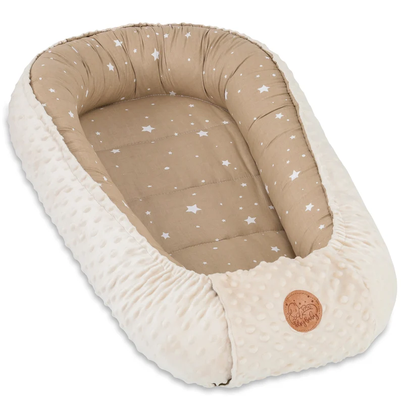 Babynest Nestchen Baby 90x50 cm - Babynestchen Neugeborene Babynest für Kinderbett Vielseitiges tragbar Nest Kuschelnest Zubehör für Babybett