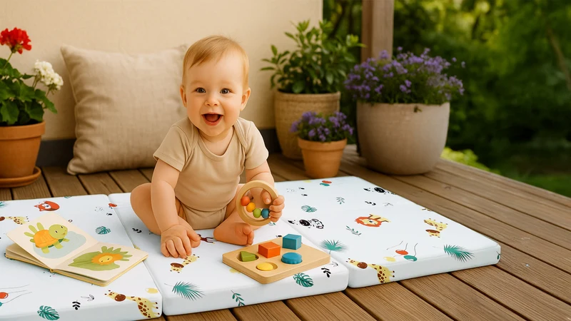 Klappmatratze faltbare Reisebett Baby Matratze 120x60 cm - Faltmatratze für Kinder Gästematratze klappbar Babymatratze Bodenmatratte Schlafmatratte und Reisematratze