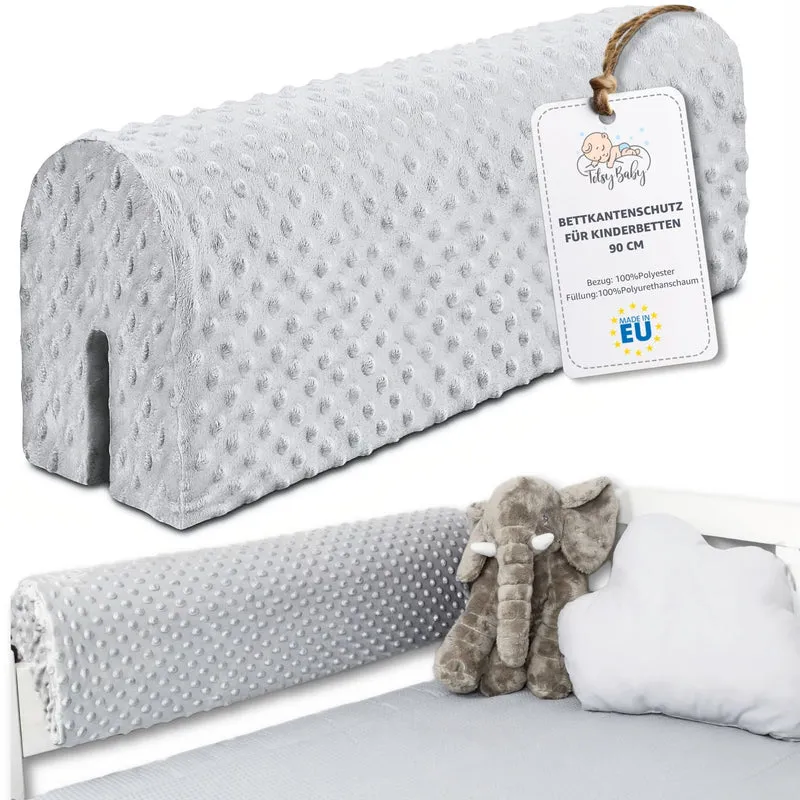 Bettkantenschutz für Kinderbetten - Schutz für Bettrahmen Rausfallschutz für Boxspringbett Bettgitter mit Bezug Kantenschutz Kinder Babybett
