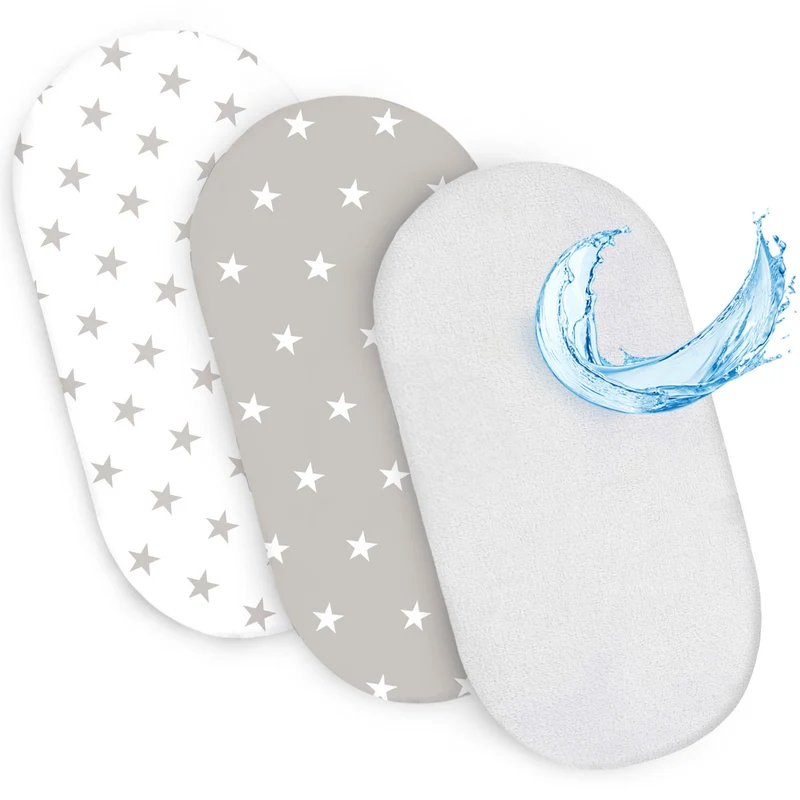 Spannbettlaken Baby Spannbetttücher - Babybett Zubehör für Kinderbett Beistellbett Stubenwagen