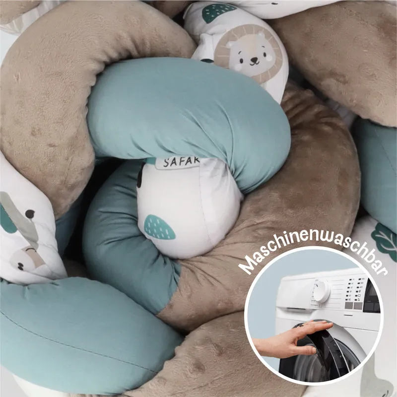 Deko Kuschelkissen Kinder - Dekokissen Kinderzimmer Flauschig Zierkissen Geflochten