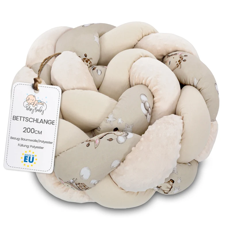 Deko Kuschelkissen Kinder - Dekokissen Kinderzimmer Flauschig Zierkissen Geflochten