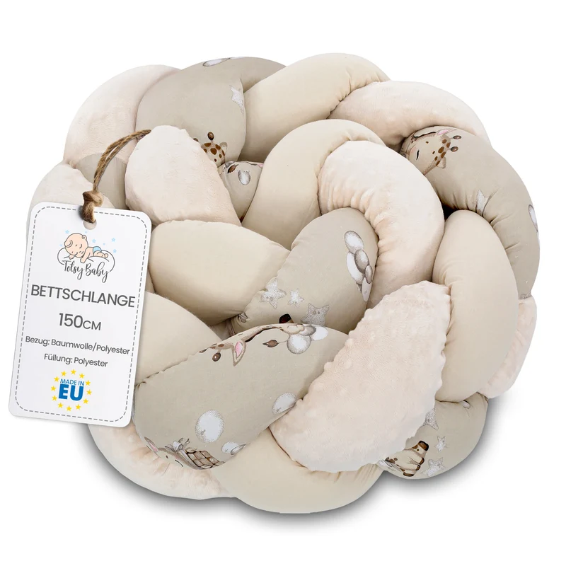Deko Kuschelkissen Kinder - Dekokissen Kinderzimmer Flauschig Zierkissen Geflochten