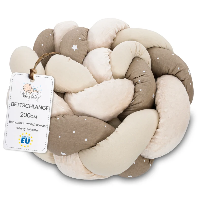 Deko Kuschelkissen Kinder - Dekokissen Kinderzimmer Flauschig Zierkissen Geflochten