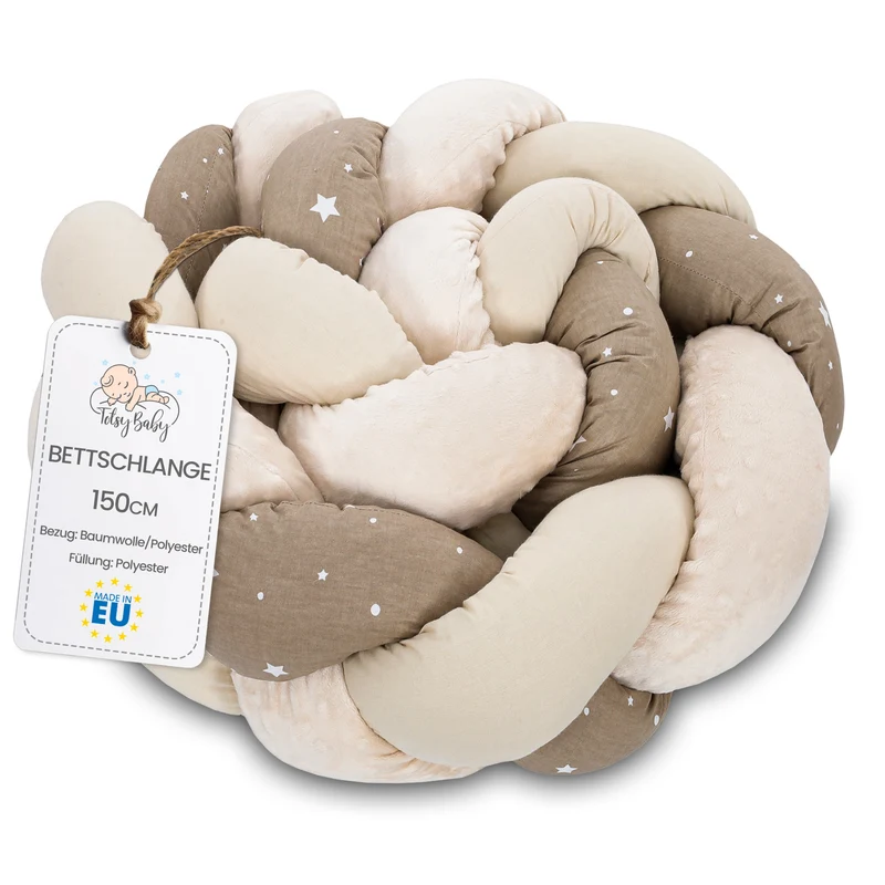 Deko Kuschelkissen Kinder - Dekokissen Kinderzimmer Flauschig Zierkissen Geflochten