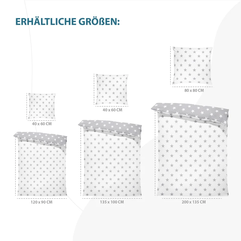 Kinder bettwäsche für Babybetten mit Kissenbezug