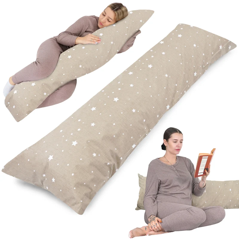 Seitenschläferkissen 145x40 cm - Komfort-Schlafkissen Body Pillow