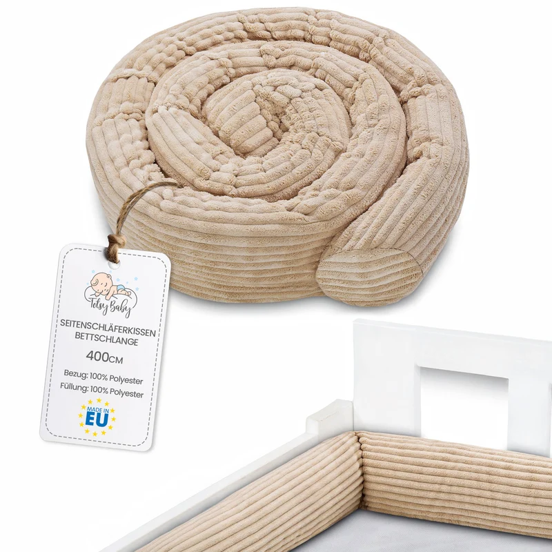 Bettschlange Seitenschläferkissen Body Pillow - Kopfkissen lang Bettrolle Schlafkissen Nackenrolle