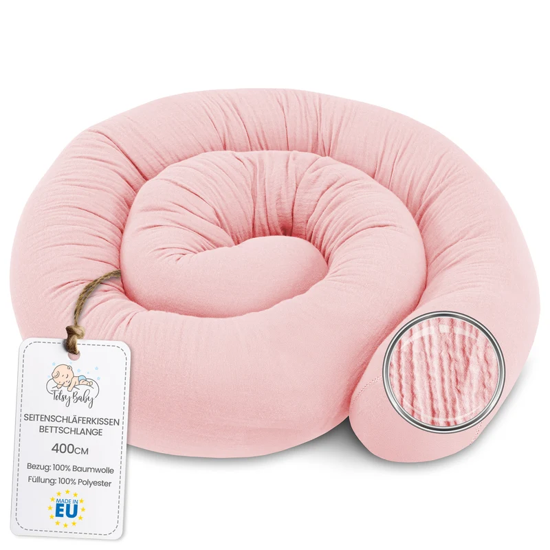 Bettschlange Seitenschläferkissen Body Pillow - Kopfkissen lang Bettrolle Schlafkissen Nackenrolle