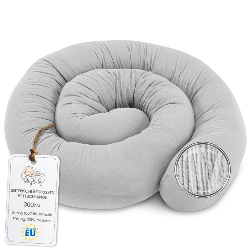 Bettschlange Seitenschläferkissen Body Pillow - Kopfkissen lang Bettrolle Schlafkissen Nackenrolle