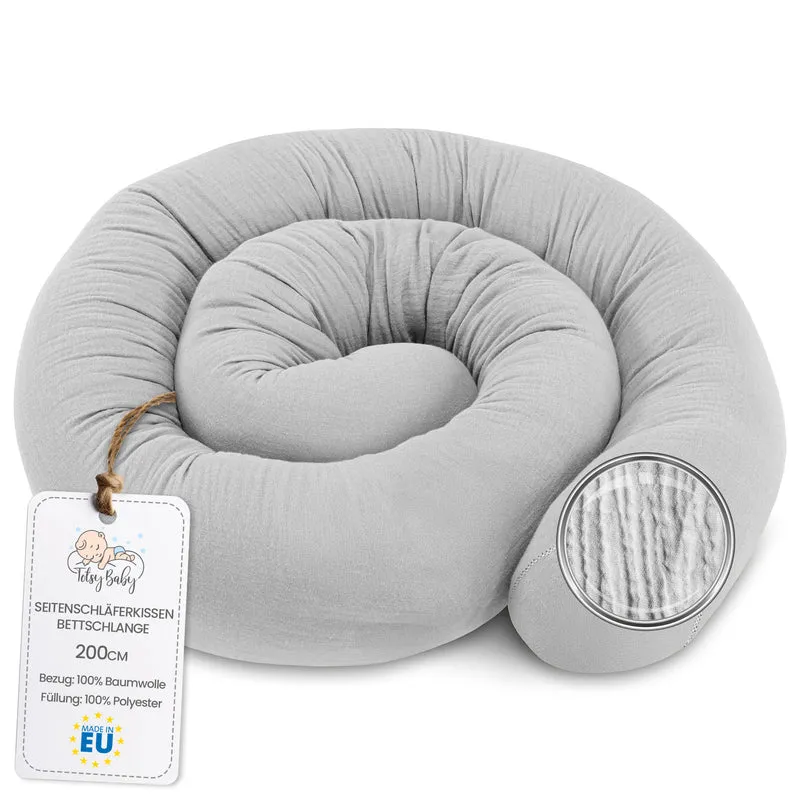 Bettschlange Seitenschläferkissen Body Pillow - Kopfkissen lang Bettrolle Schlafkissen Nackenrolle