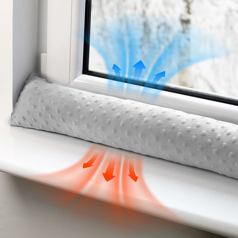Zugluftstopper für Türen und Fenster - Türdichtung Luftzugstopper Schalldämmung Windstopper