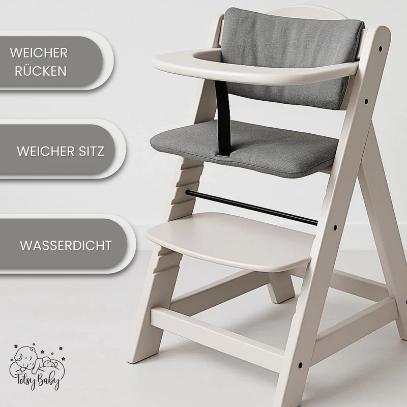 Sitzverkleinerer für Hochstuhl Baby Sitzkissen Stuhl - Kinder Sitzauflage für Hauck und Stokke Kinderhochstuhl High Chair Cover für Treppenhochstuhl und Babystuhl