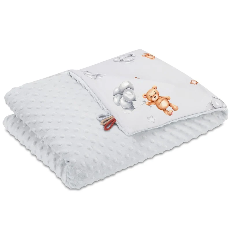 Babydecke Kuscheldecke Baby Kinderwagen Decke Kinderdecke - Blanket mit Kissen Babydecken Kinderwagendecke und Erstausstattung für Neugeborene und Kinder